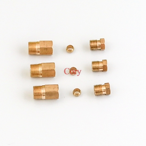 1PC Compression Ferrule Tube hexagon nipple 4 6 8mm OD Tube Connector Machine  lubrication Brass oil Pipe Fitting adapter CZYC ► Photo 1/5