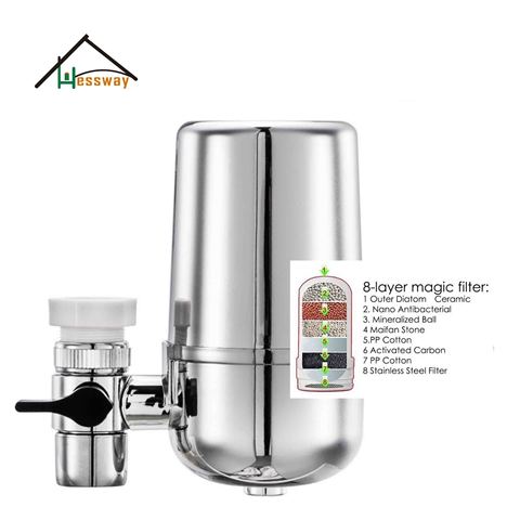 8 Layer Purification Ceramics tap water processing system Tap Water Purifier for 6L Household  Kitchen Removal Rust Bacteria ► Photo 1/6
