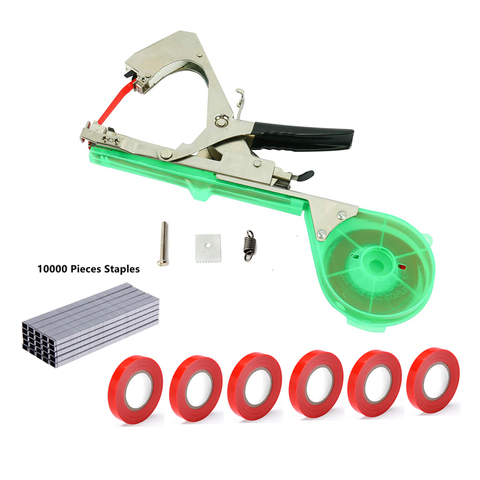 Garden Tools Garter Plants Plant Branch Hand Tying Machine Packing Vegetable Stem Strapping Tapetool Tapener with Tape and Nails ► Photo 1/6
