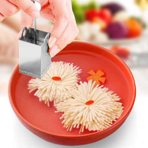 Stainless Steel DIY Tofu Shredding Mold Chrysanthemum Tofu Knife Slicer Holderkitchen Accessories Cooking Tool 996978 ► Photo 1/5