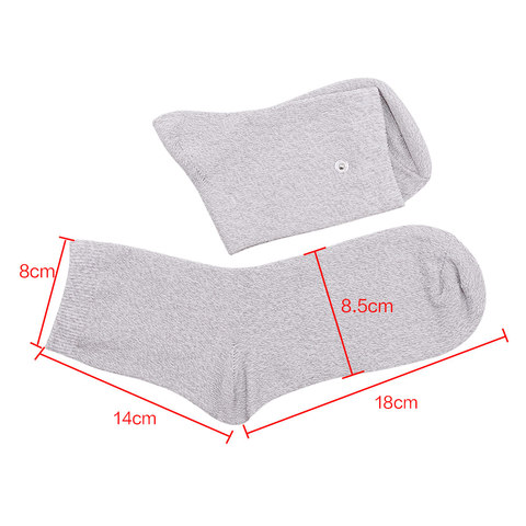 1 Pair Conductive Fiber Massage Socks Electrode Stimulation TENS Socks Prevent Rheumatism Therapy Tools EMS Accessories ► Photo 1/6