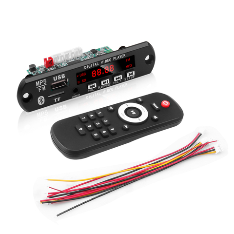 12V MP5 Player Detector Module Bluetooth Decoders Support USB TF MP3 WAV Lossless Decoding Diy Kit Electronic PCB Board ► Photo 1/6
