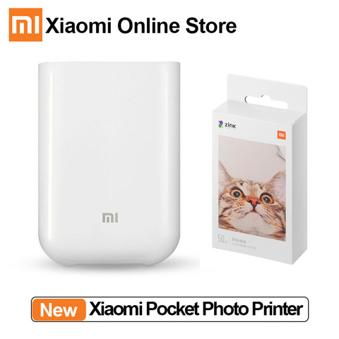 Xiaomi Mijia Portable Photo Printer AR Printer 300dpi DIY Share 500mAh Bluetooth picture printer mini pocket printer Mijia APP ► Photo 1/6