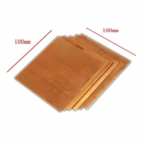 1pcs high quality 0.8*100*100MM 99.9% pure copper copper metal plate, red copper pad copper foil copper plate DIY material ► Photo 1/5