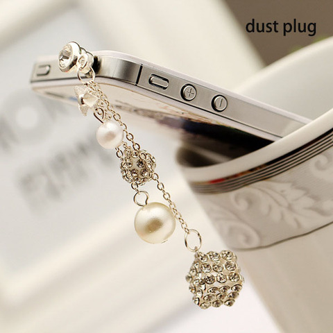 Bling Diamond Dust Plug Universal 3.5mm Cell Phone Earphone Plug For iPhone 6 5s Samsung HTC Sony Headphone Jack Stopper ► Photo 1/6
