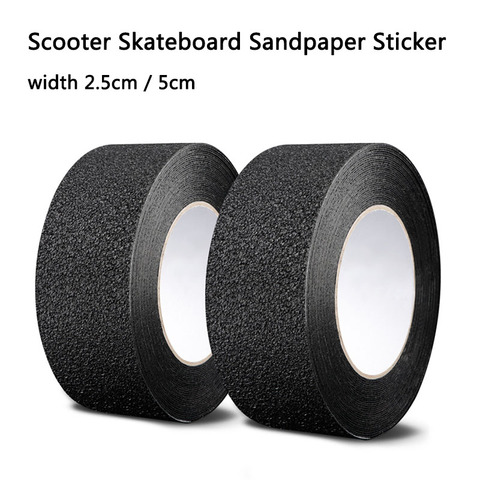 Scooter non-slip sticker Tape 2.5cm 5cm Skate Skateboard Sandpaper Tape waterproof for Swimming pool outdoor tool handle ► Photo 1/6