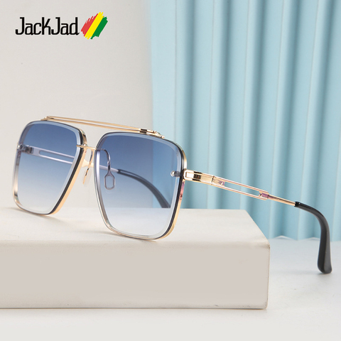JackJad 2022 Fashion Cool Men Mach Six Style Gradient Sunglasses Vintage Pilot Brand Design Sun Glasses Oculos De Sol 17302 ► Photo 1/6