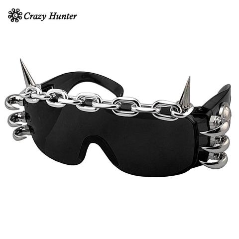 punk rock studded cosply dancing glasses cool men/lady sunglasses ► Photo 1/5