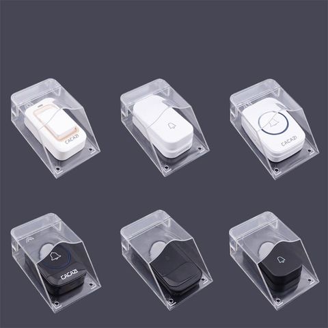 OOTDTY Waterproof Cover for Wireless Doorbell Door Bell Ring Chime Button Transparent ► Photo 1/6