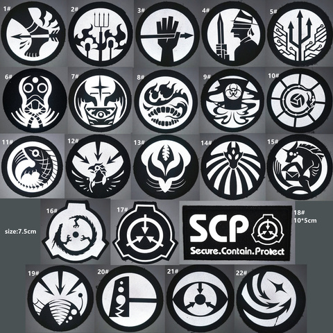 Scp Foundation Badges, Scp Embroidered Patch