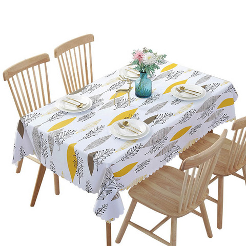 PVC Waterproof Tablecloths Plant Pastoral Table Cloth Background Cloth Plastic Table Cloth Home Decor Manteles ► Photo 1/6