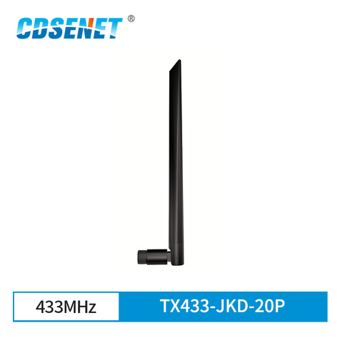 2pc/lot Wifi Antenna 433MHz SMA-J 4.0dBi High Gain TX433-JKD-20P Omidirectional Straight Rubber Antenna ► Photo 1/3