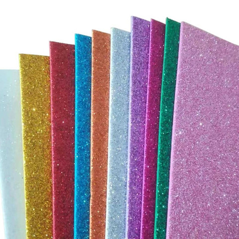 20*30 Cm Glitter Foam Paper Paper-Cut Scrapbook Sticker Kids DIY Craft Handmade Material Wedding Party Decoration Spong Paper ► Photo 1/6