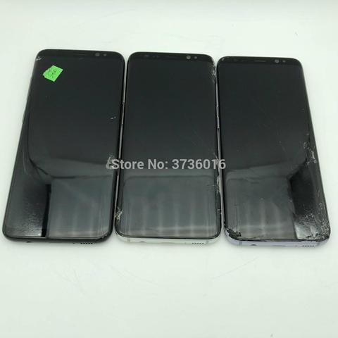 Broken LCD Display For Phone Galaxy S8 to S10 plus mobile phone practice how to do repair Lcds and separate middle frame ► Photo 1/6