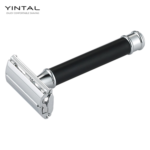 YINTAL Double Edge Safety Razor Short Handle Butterfly Open Classic Safety Razor ► Photo 1/6