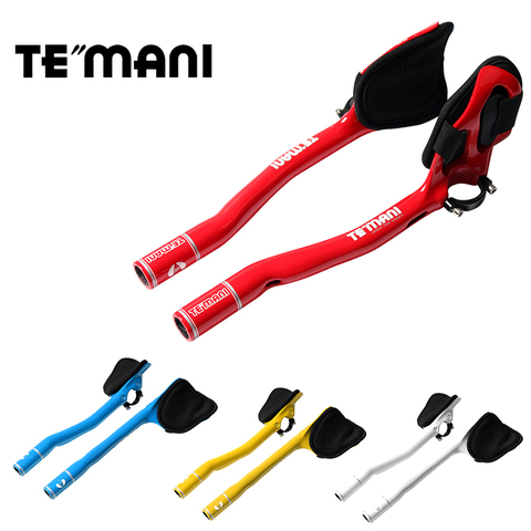 Newest 5 color TEMANI Road bike Triathlon Time Trial full carbon fibre bicycle extended TT rest handlebar carbon bar Free ship ► Photo 1/6