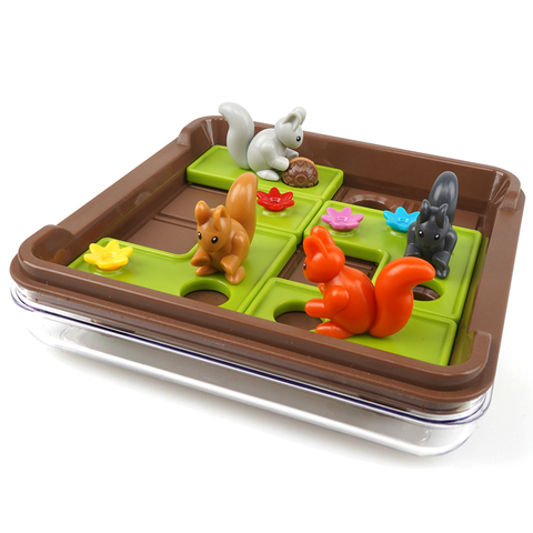 Crazy Squirrel Kids Puzzle Portable Table Mindfulness Training Brain Game Toys Logic Board Game Exercise Memory squirrels go nut ► Photo 1/6