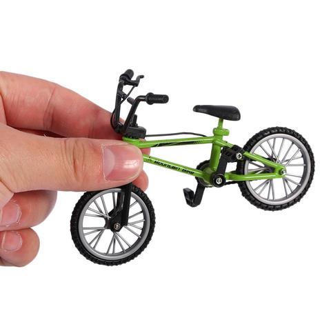 1pcs Child Mini Bmx Bike With Brake Diecast Metal Kids Finger Alloy Rope Model Functional Mountain Bike Creative Racing Toys ► Photo 1/6