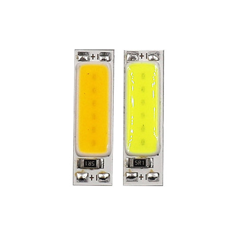 25x7mm COB LED Light  1W 3V LED Lamp Chip 25mm Super Tiny Bar Lights Warm Cold white for DIY Electronic products Signal Lighting ► Photo 1/6