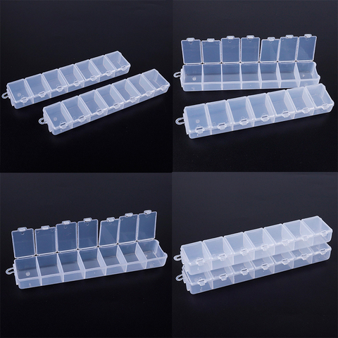 7 Grids Compartments Plastic Transparent Organizer Jewel Bead Case Cover Container Storage Box for Jewelry Pill ► Photo 1/6