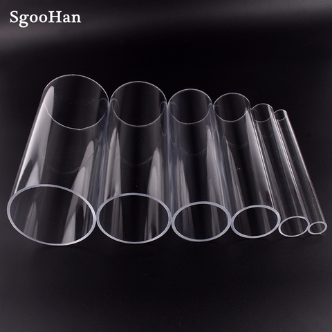 1pc O.D 50~110mm Transparent Acrylic Aquarium Fish Tank Pipe Plexiglass Water Supply Tube Home Garden DIY Watering Fittings 32CM ► Photo 1/6