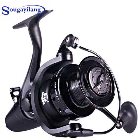 12KG Drag Carp Fishing Reel with Extra Spool Front and Rear Drag System  Freshwater Spinning Reel (Color : 5000 Series)