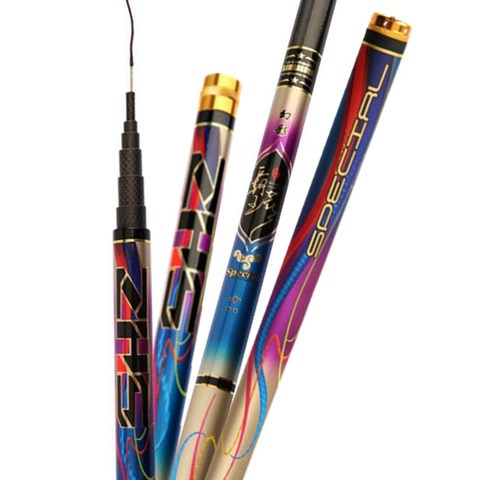 Super Light Hard  High Quality Telescopic Carbon Fiber Fishing Rod Hand Pole for Carp cane fishing  PPQZP ► Photo 1/6