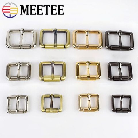 Meetee 5/10pcs 20-32mm Square D Ring Pin Buckles DIY Leather Belt Strap Adjustable Roller Buckle Hardware Supplies Accessory ► Photo 1/6