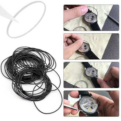 950pcs/bag Rubber O-Ring Watch Back Case Bottom Cover Waterproof Ring Watch Repair Tools Accessories Kit for Watchmaker ► Photo 1/5