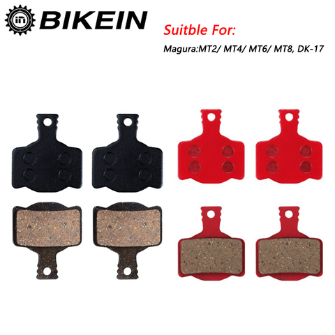 BIKEIN 4 Pairs High Quality Bicycle Disc Brake Pads For Magura MT2 MT4 MT6 MT8 DK-17 Mountian Bike Resin Ceramic Brake Pad ► Photo 1/6