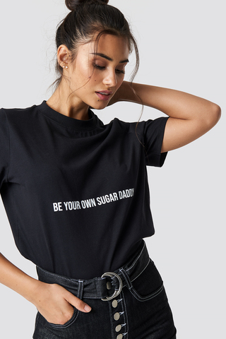 Be Your Own Sugar Daddy Print Women's T-shirt Short Sleeve Summer Harajuku Graphic Tees Women Tumblr Female Tops Clothes Hipster ► Photo 1/6