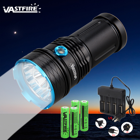 30000 lumens Tactical Flashlight 12*XM-L T6 LED Waterproof Super Powerful Torch+4*18650 Battery+Battery Charger ► Photo 1/6