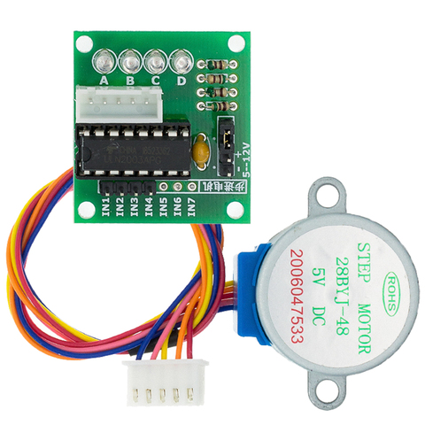 28BYJ-48-5V 4 phase Stepper Motor+ Driver Board ULN2003 Stepper motor + ULN2003 Driver board ► Photo 1/6