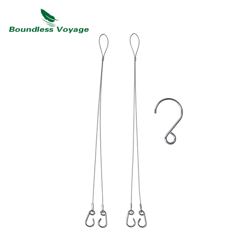 Boundless Voyage Hanging Chain 304 Stainless Steel Chain Hanging Wire with Hook for Camping Grill Pot ► Photo 1/6