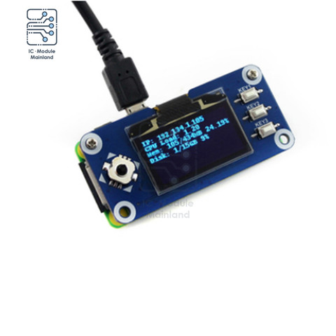 1.5 inch OLED Display Hat For Raspberry Pi 2B/3B/3B+/Zero/Zero W 128x64 Pixels SPI I2C IIC Interface Embedded Controller ► Photo 1/2
