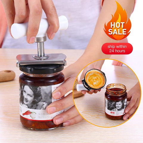 Adjustable Multi-function Bottle Cap Opener Stainless Steel Lids Off Jar Opener Labor-saving Screw Can Opener for Kitchen Gadget ► Photo 1/6