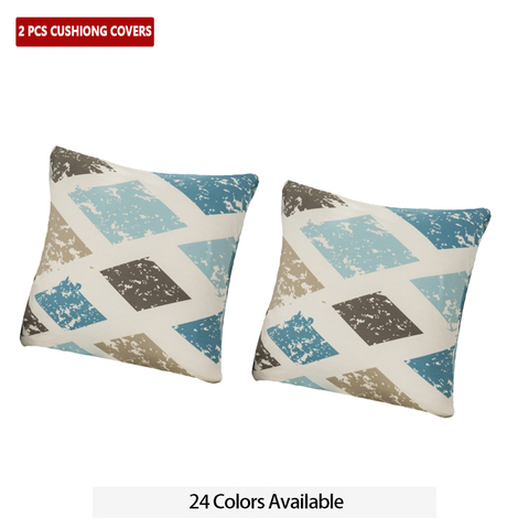 45*45cm 2 PCS Matching Printed Pillow Cases Elastic Cushion Cover  for Car Home Decoration Sofa Bed Decor Decorative Pillowcase ► Photo 1/6