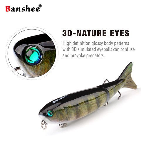 Banshee 127mm 21g Floating Joint Wobbler Fishing Lure Jointed Crankbait Swimbait 2 Segment Hard Artificial Bait Topwater Penceil ► Photo 1/6