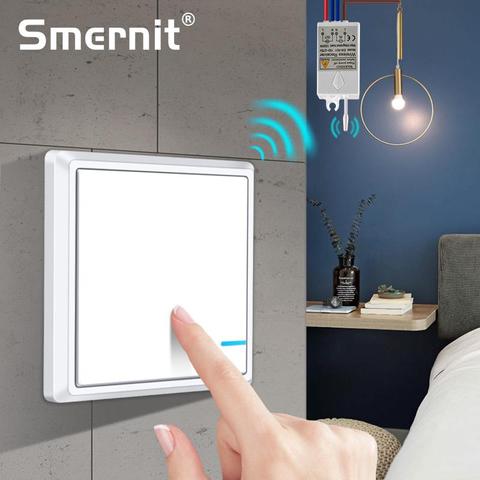 Waterproof Wireless Light Switch Remote Control Light Switches - No Wiring Quick Create Remote Control Ceiling Lamps LED Bulbs ► Photo 1/6
