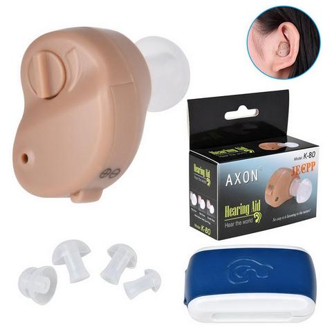 K80 Ear Hearing Aid Sound Amplifier with Ear Wax Spoon Cleaning Brush Battery Storage Case for Adults & Seniors ► Photo 1/6