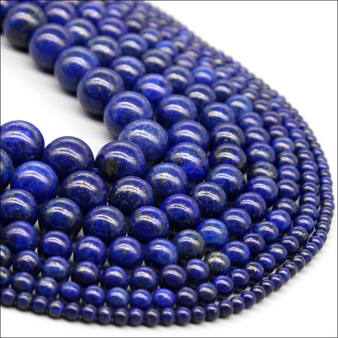 Wholesale Natural Lapis Lazuli Malachite Azurite Agates Stone Beads For Jewelry Making Bracelet Necklace 4 6 8 10 12mm 15inch ► Photo 1/5