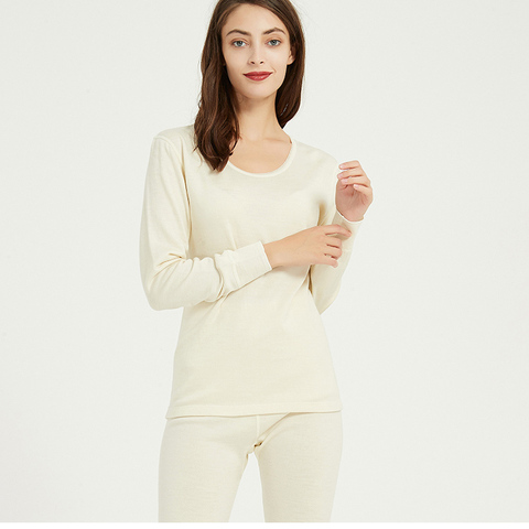 100% Merino Wool Women thermal underwear set thickness 280gsm Women long johns more warm in the winter ► Photo 1/1