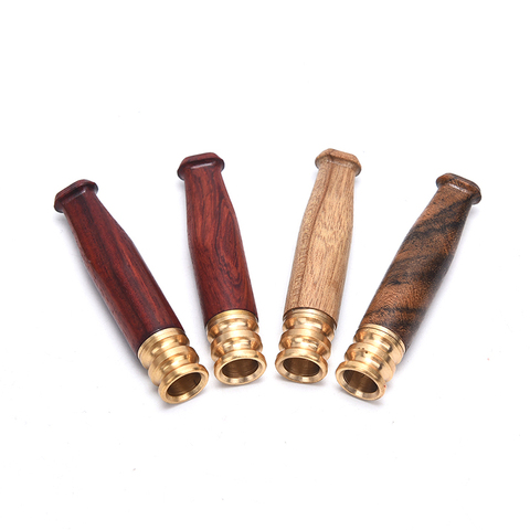 1pc Cigarette Holder Smoking Pipe Bit Straight Filter Wooden Polish Smoke Cigarette Holder Dropship ► Photo 1/6