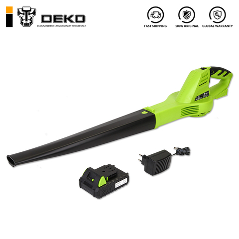 DEKO Cordless leaf Blower Cordless String Blower 20V 1500mAh Electric Air Blower Cordless Sweeper Garden Tools ► Photo 1/4