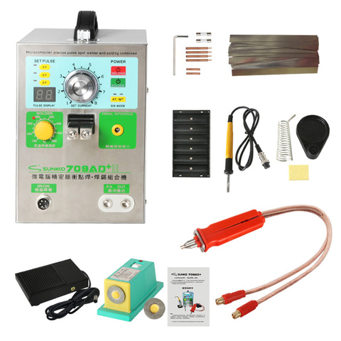 709AD+ 18650 lithium battery spot welder induction automatic high power spot welding machine 3.2KW spot welder Battery welders ► Photo 1/6