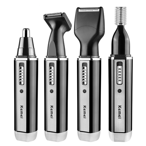 4in1 Electric Ear Nose Trimmer USB Men's Shaver Rechargeable Hair Removal Eyebrow Trimer Safe Lasting Face Care Tool Kit no box ► Photo 1/2