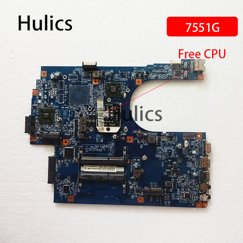 Hulics Original For ACER ASPIRE 7551 7551G laptop Motherboard JE70-DN MB 09929-1 48.4HP01.011 MBPT901001 main board free CPU ► Photo 1/4