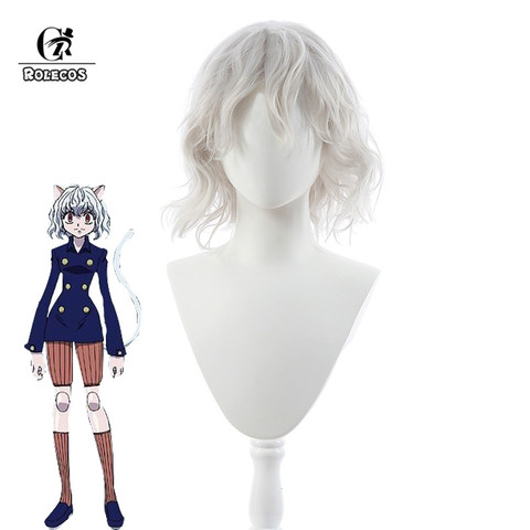 ROLECOS Hunter x Hunter Neferpitou Cosplay Wig Anime Neferpitou Cosplay Wig Women Headwear Synthetic Short Hair Heat resistant ► Photo 1/1