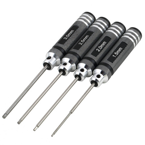 4PCS Hex Screwdrivers 1.5mm 2.0mm 2.5mm 3.0mm Professional Screw Driver Tool Kit For RC Helicopter Plane Transmitter Car ► Photo 1/6