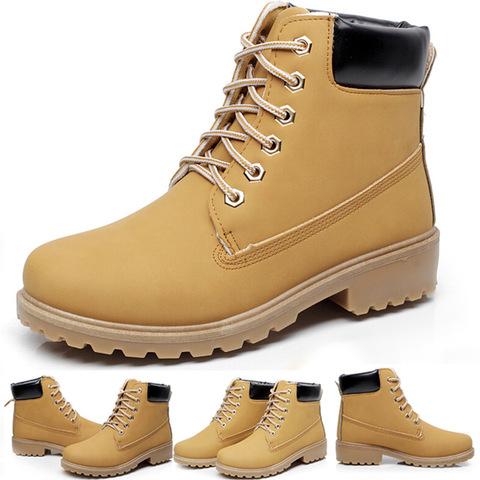 Classic High Top Men Ankle Boots Casual PU Leather Autumn Winter Fur keep Warm Breathable Man Flats Boot Shoes Dropship yuj7 ► Photo 1/5